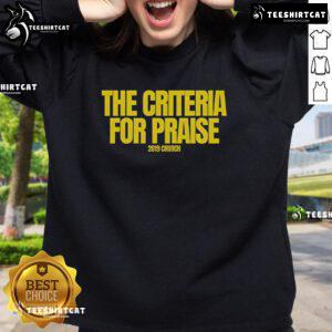 Hot The Criteria For Praise 2819 Church Sweatshirt in cozy fabric, perfect for casual church events and everyday wear.