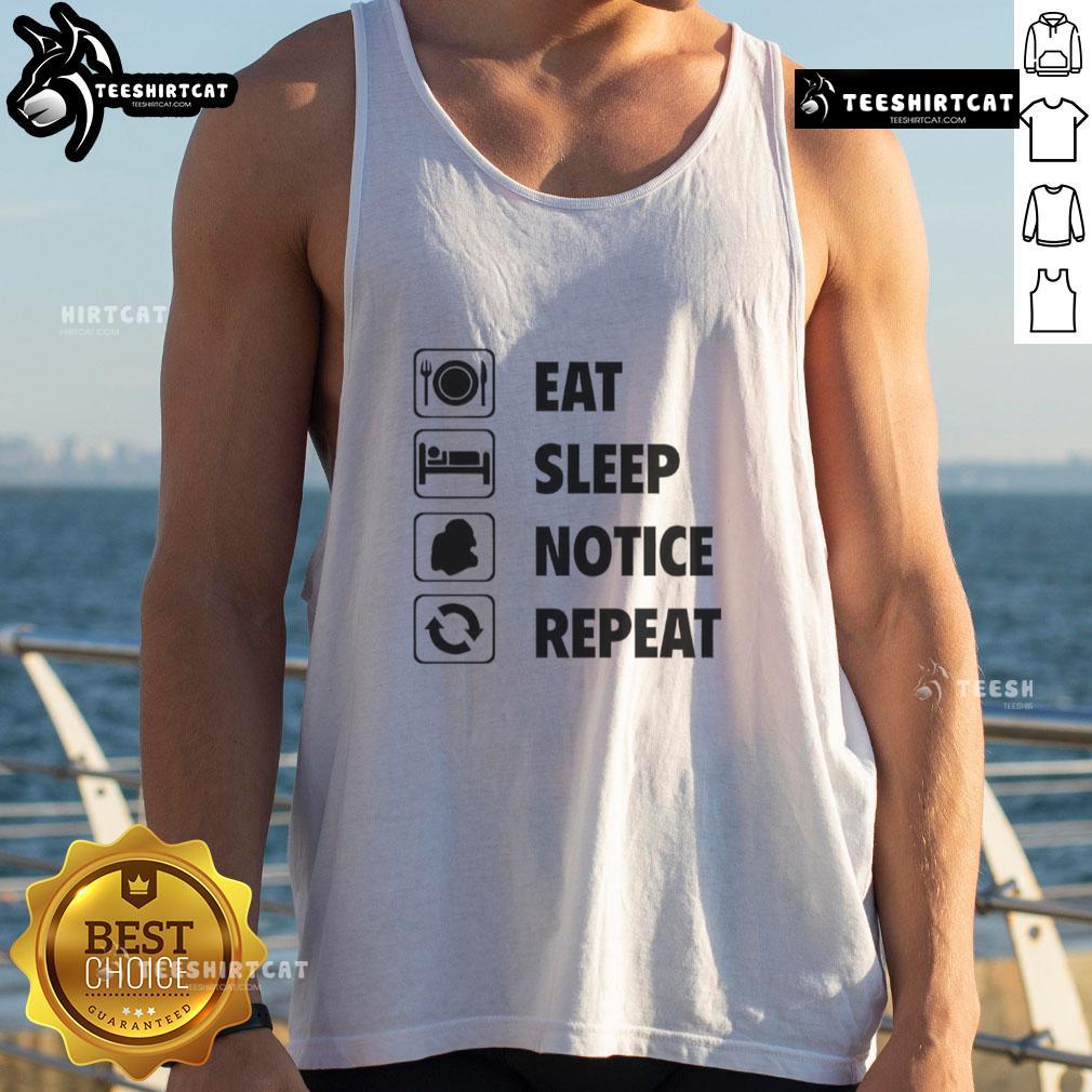Nice Eat Sleep Notice Repeat 2025 Tank Top in vibrant colors, perfect for casual wear and summer outings.