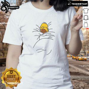 Stylish Nice Homer Bed Ladies Tee featuring a fun graphic design, perfect for casual wear and Homer fans.