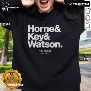 Nice Horne and Key and Watson sweatshirt featuring a stylish design, perfect for casual wear and showcasing brand flair.