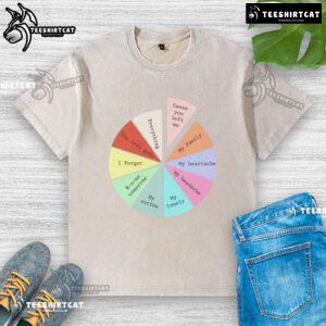 Washed t-shirt featuring the phrase 'Nice, I Forget What Eight Was For' in a stylish font on a casual background.