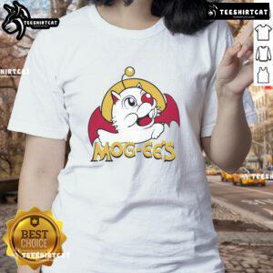 Nice Mog Ees X Buc Ees logo parody on a ladies tee, showcasing a fun and trendy design perfect for casual wear.