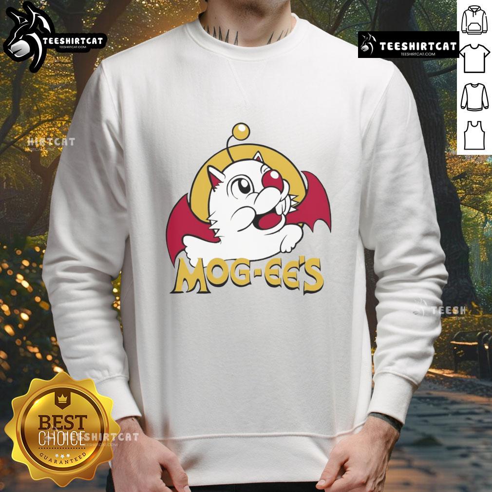 Nice Mog Ees x Buc Ees logo parody sweatshirt featuring a fun design perfect for fans and casual wear.
