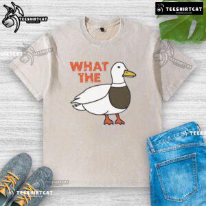 Nice What The Mallard washed t-shirt featuring a vibrant duck graphic on a soft, casual fit for everyday wear.