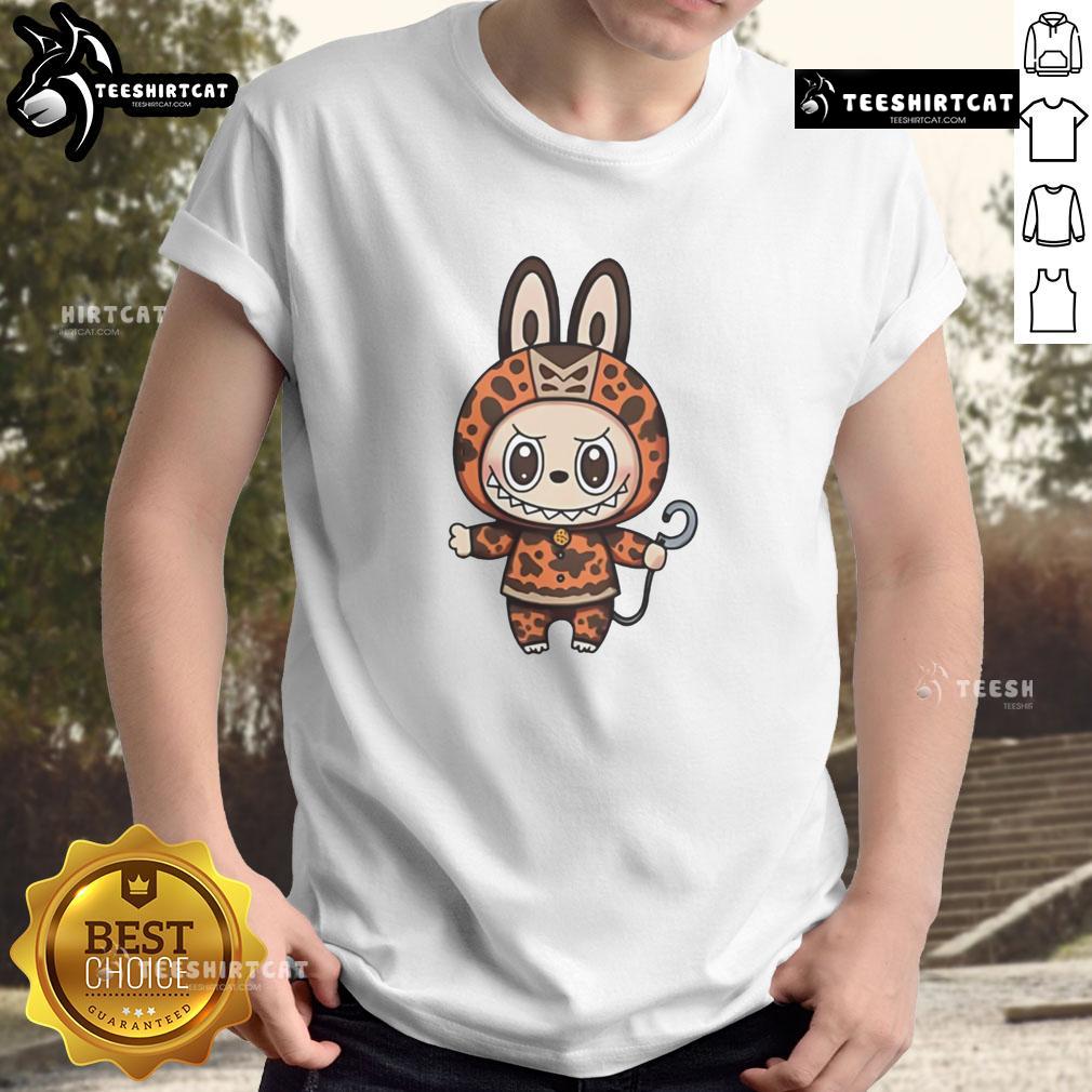 Official Labubu Pirate Captain Hook T-Shirt featuring a vibrant design of Captain Hook in a playful pirate style.