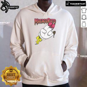 Official Macacorato Strawberry and Chocolate Flavor Hoodie featuring vibrant colors and a stylish design.