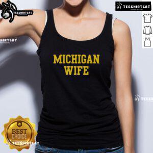 Official Michigan Wife Tank Top featuring stylish design and comfortable fit for Michigan fans and proud wives.