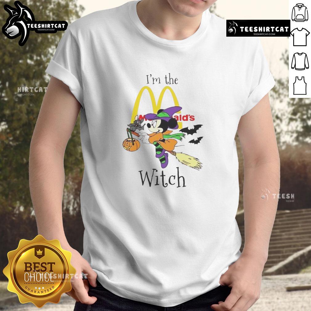 Official Minnie Mouse Trick or Treat Halloween T-Shirt for McDonald's fans, perfect for festive celebrations!
