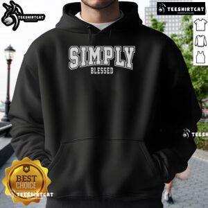 Official Simply Blessed Sporty Logo Hoodie in stylish design, perfect for casual wear and showcasing your blessed lifestyle.