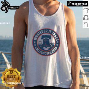 Official Red October 2025 Philadelphia Phillies tank top featuring bold team graphics and vibrant colors.