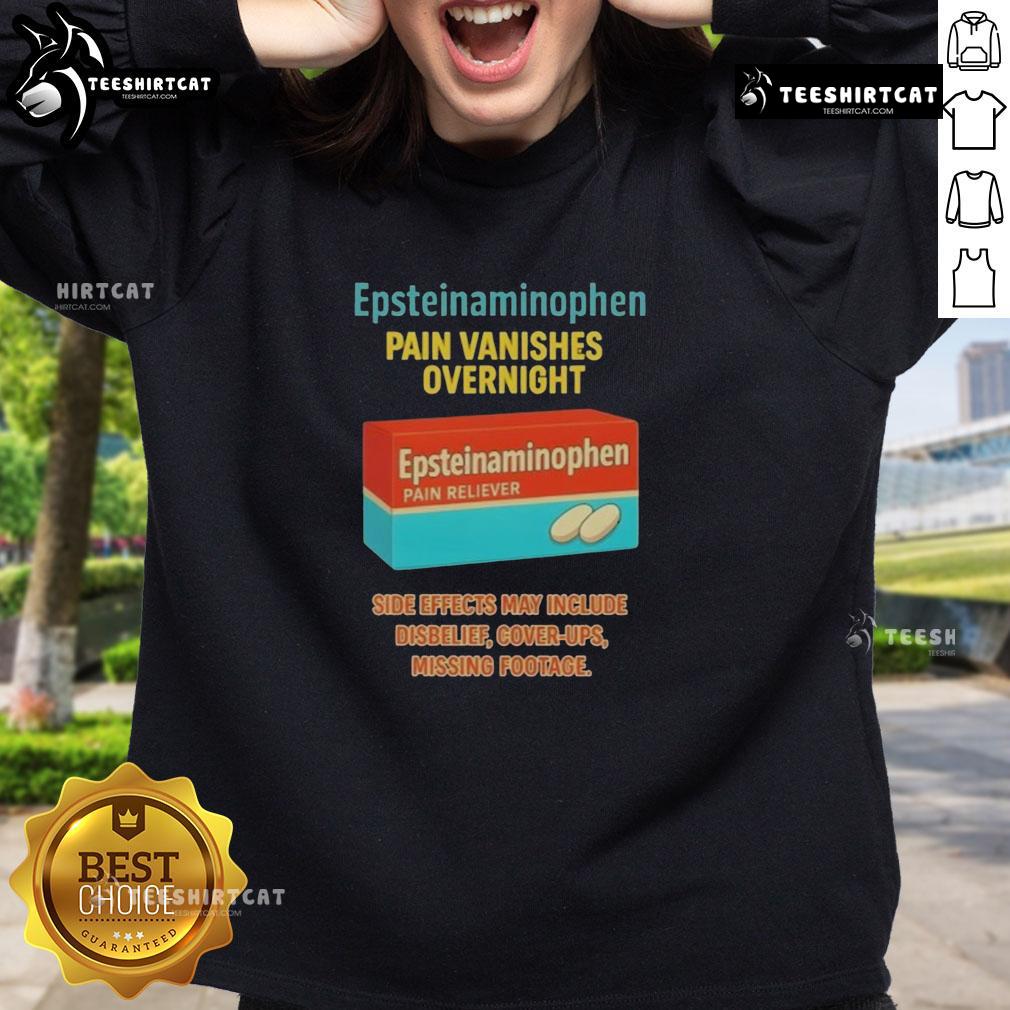 Original Anti-Trump Epsteinaminophen sweatshirt, featuring bold graphics, perfect for expressing your political stance.