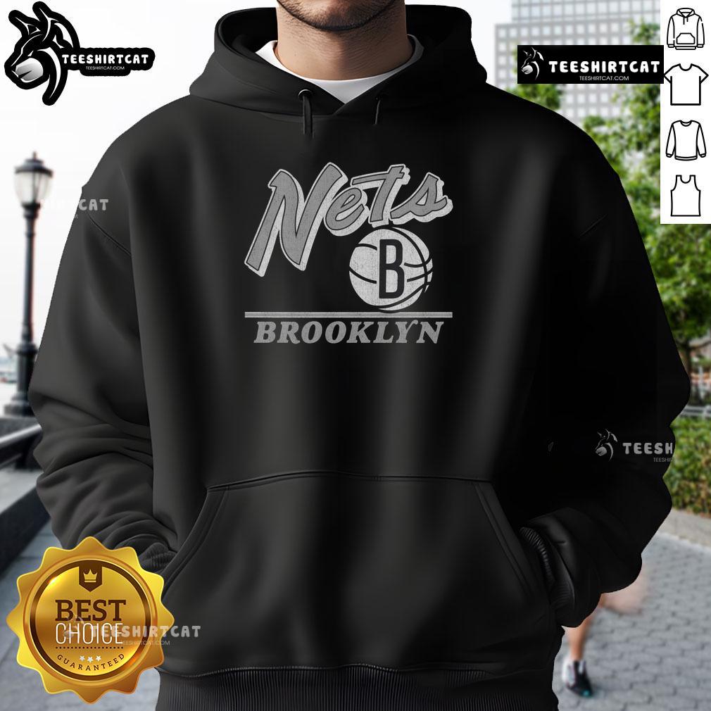 Original Brooklyn Nets Fly By Vintage Hoodie featuring classic team logo and stylish design, perfect for fans.