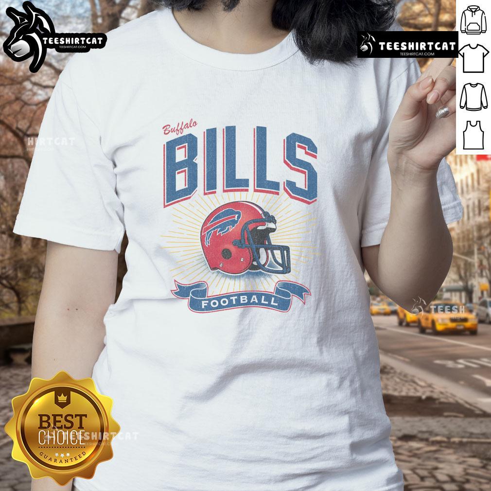 Original Buffalo Bills Historic Prime Play Ladies Tee featuring team colors and logo, perfect for fans.