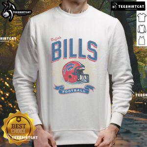 Alt Text: Original Buffalo Bills Historic Prime Play Sweatshirt featuring team logo and vintage design, perfect for fans.