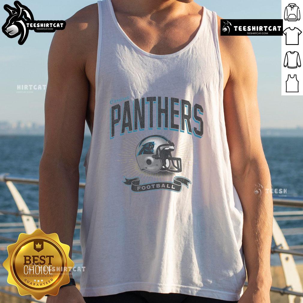 Original Carolina Panthers Historic Prime Play Tank Top showcasing team colors and logo, perfect for fans and summer wear.