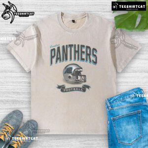Alt Text: Original Carolina Panthers Historic Prime Play Washed T-Shirt in navy blue, showcasing team logo and vintage style.