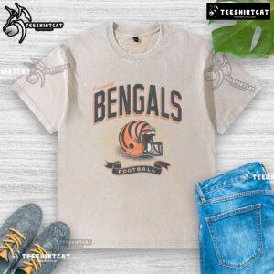 Original Cincinnati Bengals Historic Prime Play Washed T-Shirt featuring team logo and vintage style design.