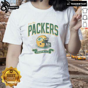 Original Green Bay Packers Historic Prime Play Ladies Tee showcasing team pride and vintage style for female fans.