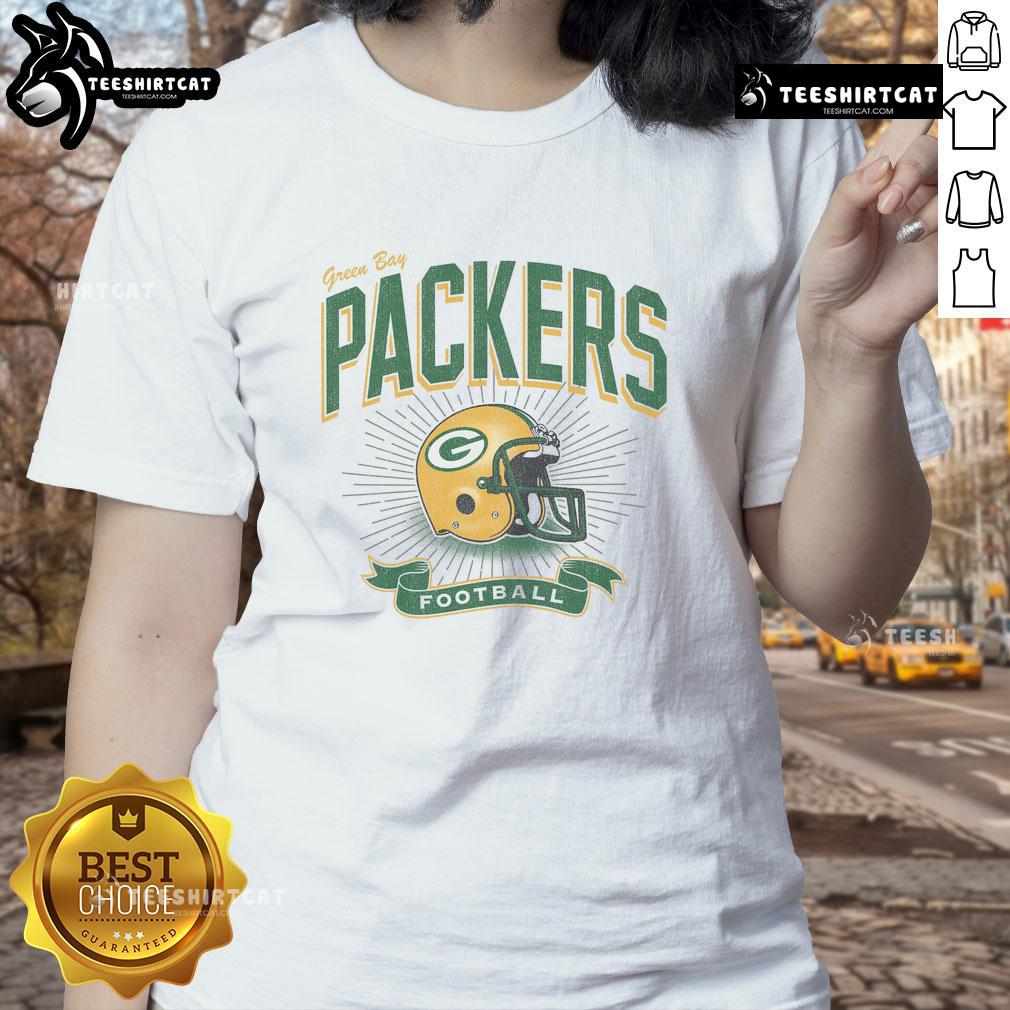 Original Green Bay Packers Historic Prime Play Ladies Tee showcasing team pride and vintage style for female fans.