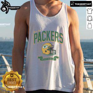 Original Green Bay Packers Historic Prime Play Tank Top showcasing team colors and logo, perfect for fans.