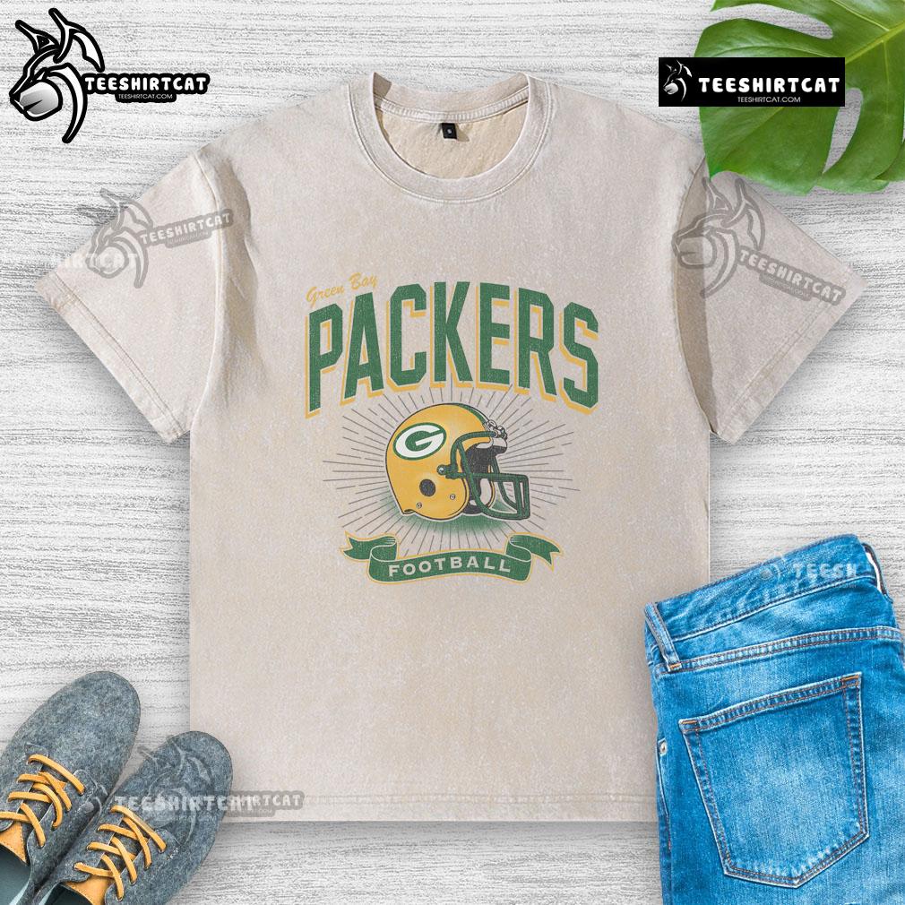 Original Green Bay Packers Historic Prime Play Washed T-Shirt featuring team logo and vintage design for fans.
