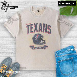 Original Houston Texans Historic Prime Play Washed T-Shirt featuring team logo, perfect for NFL fans and casual wear.