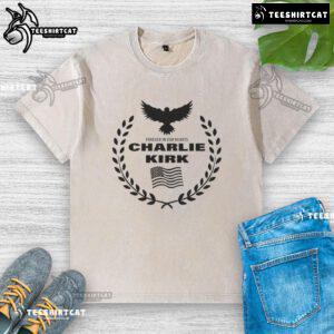 Original Jules Deals Freedom Forever Charlie Kirk Washed T-Shirt showcasing a stylish design for passionate supporters.