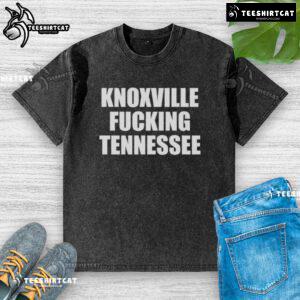 Original Knoxville Fucking Tennessee washed t-shirt featuring a vintage design in a relaxed fit, perfect for casual wear.