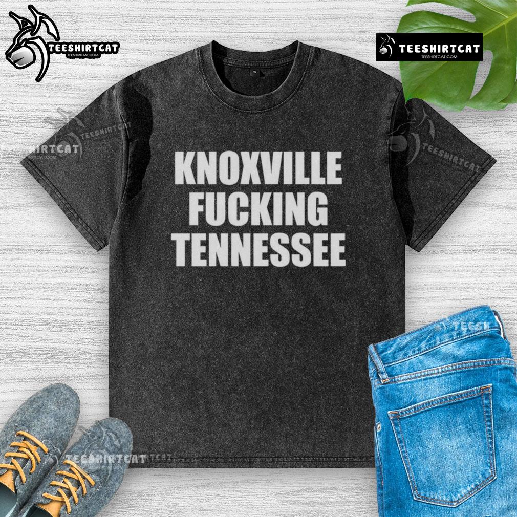 Original Knoxville Fucking Tennessee washed t-shirt featuring a vintage design in a relaxed fit, perfect for casual wear.