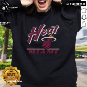 Original Miami Heat Fly By vintage sweatshirt featuring classic logo and retro design, perfect for basketball fans.
