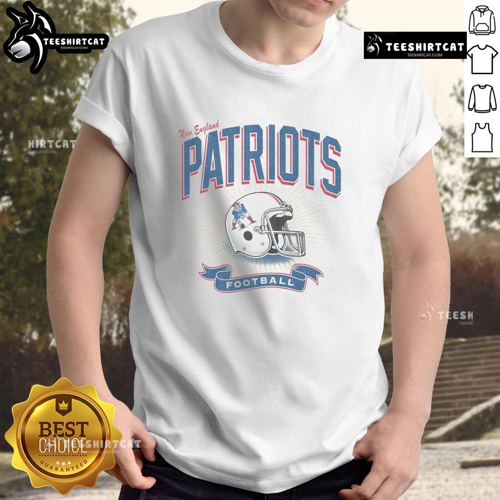 Alt Text: Original New England Patriots Historic Prime Play T-Shirt featuring team logo and vintage design for fans.