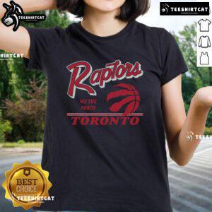 Original Toronto Raptors Fly By vintage ladies tee featuring iconic logo and stylish design for basketball fans.