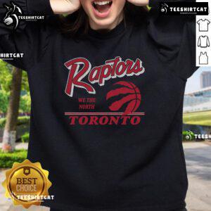 Original Toronto Raptors Fly By vintage sweatshirt showcasing classic team logo and retro design in vibrant colors.