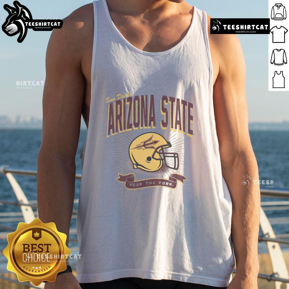 Alt Text: Premium Arizona State Sun Devils ASU tank top featuring bold graphics, perfect for game day or casual wear.