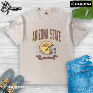 Premium Arizona State Sun Devils ASU washed t-shirt in maroon, featuring the iconic school logo for fans and alumni.