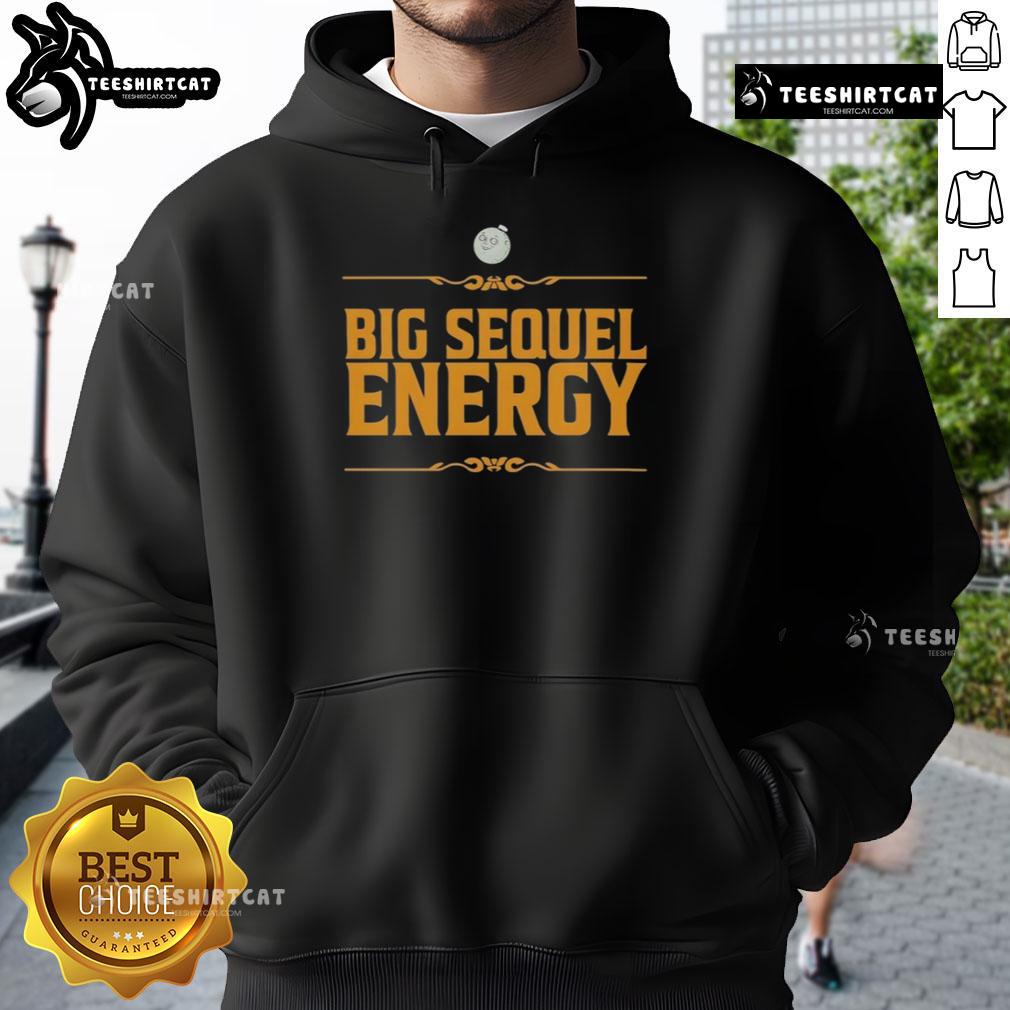 Alt Text: Premium Big Sequel Energy Hoodie in black, featuring a stylish design and comfortable fit for everyday wear.