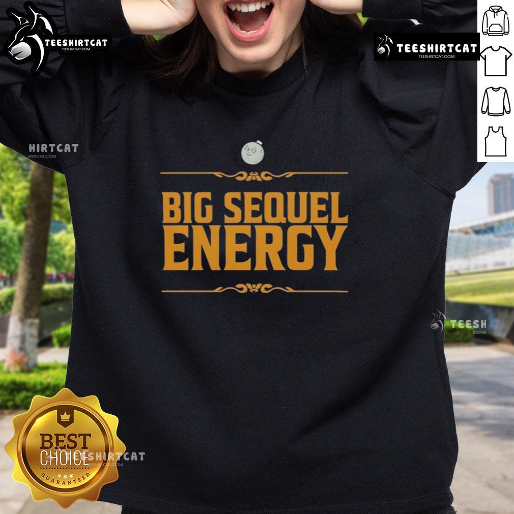 Premium Big Sequel Energy Sweatshirt in vibrant colors, showcasing a modern design perfect for casual wear and comfort.