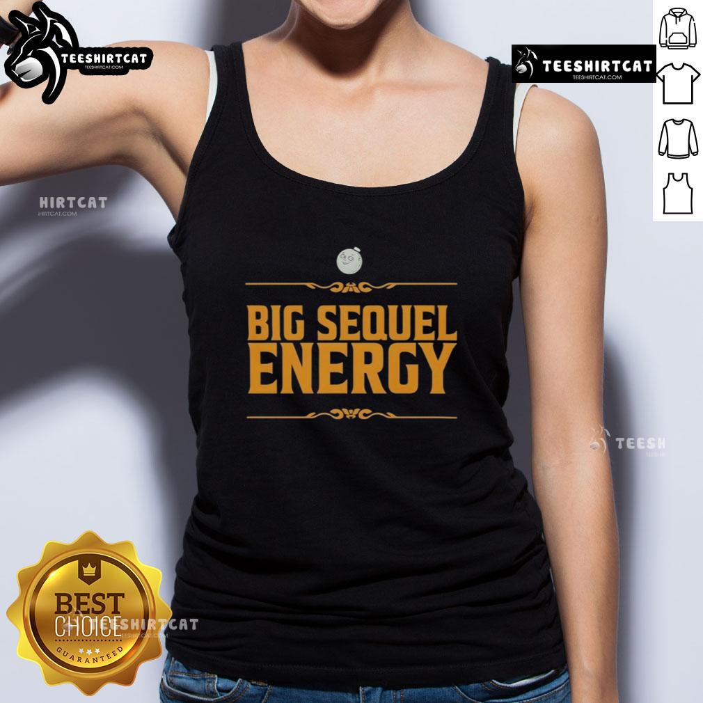Premium Big Sequel Energy Tank Top in vibrant colors, perfect for workouts and casual wear, showcasing a stylish design.