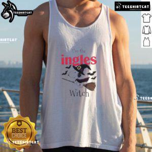 Premium Im The Ingles Witch Snoopy Halloween Tank Top featuring Snoopy in a witch costume, perfect for Halloween festivities.