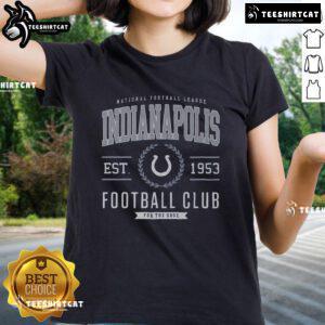 Premium Indianapolis Colts Football Club ladies tee featuring team logo and stylish design for female fans.