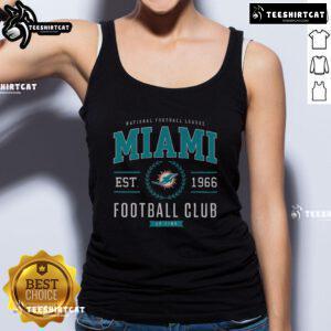 Premium Miami Dolphins Football Club tank top featuring team logo and vibrant colors, perfect for game day attire.