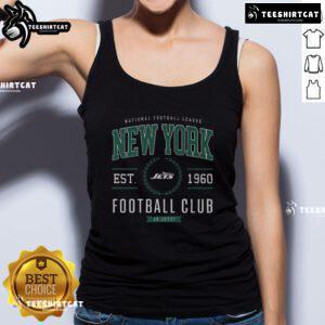 Premium New York Jets Football Club tank top in green, featuring logo and stylish design for fans and casual wear.