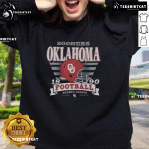 Premium Oklahoma Sooners Stripe Splash Sweatshirt in vibrant colors, perfect for showing team spirit and style.