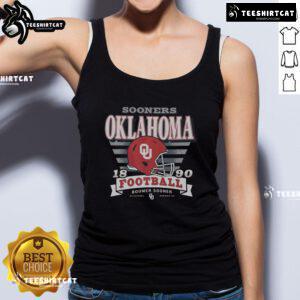 Alt Text: Premium Oklahoma Sooners Stripe Splash Tank Top featuring vibrant colors and a stylish design for fans.