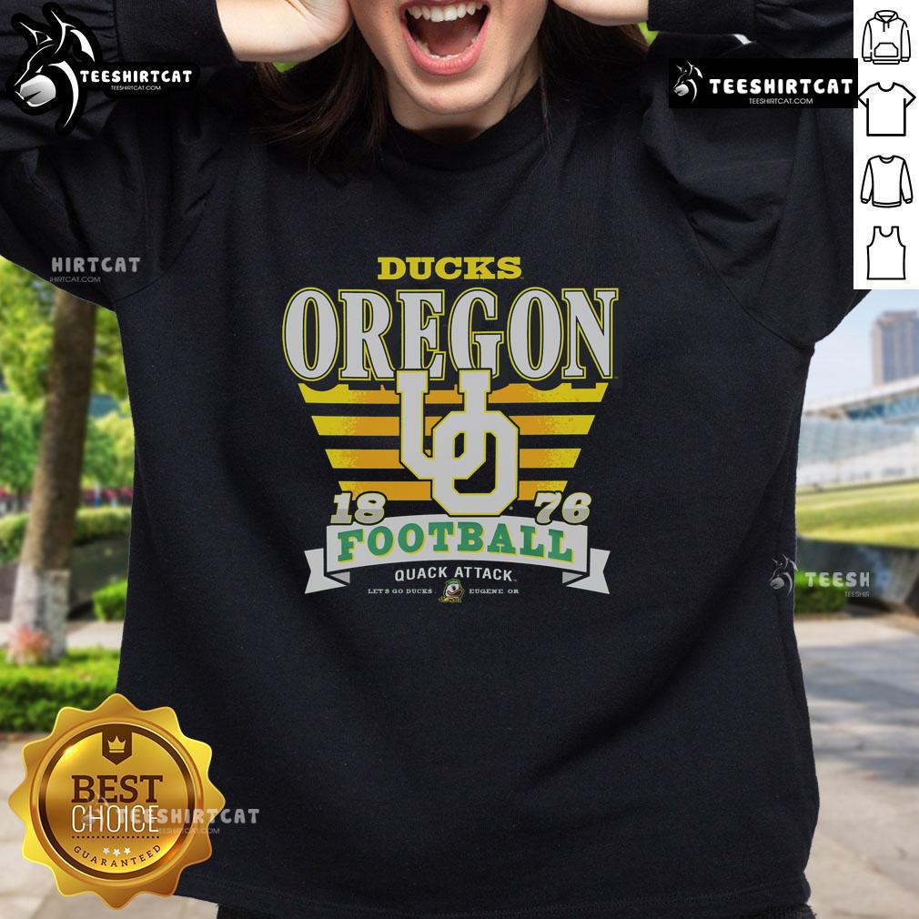 Premium Oregon Ducks Stripe Splash Sweatshirt in vibrant colors, perfect for fans showcasing team spirit and style.