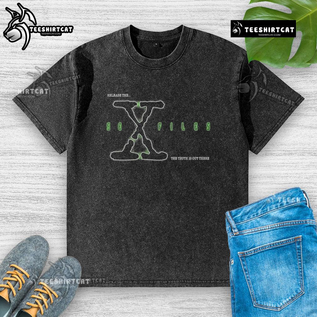 Premium release 'The S3x Files' washed t-shirt featuring a stylish design and the phrase 'The Truth Is Out There.'