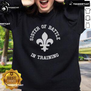 Premium Sister of Battle in Training Sweatshirt featuring bold graphics and comfortable fit for Warhammer 40K fans.