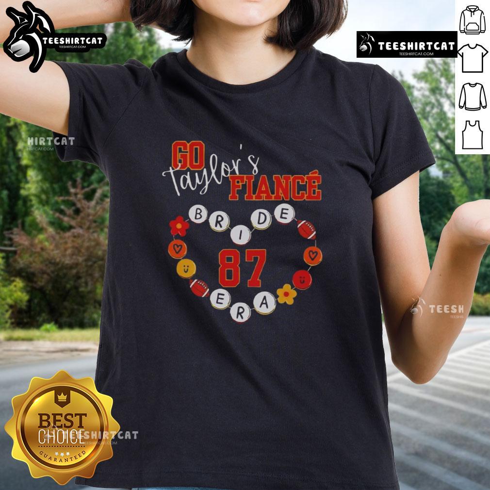 Premium Swift Travis Engagement Tee for ladies featuring football number 87, perfect for fans and brides-to-be.