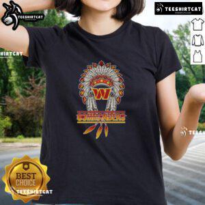 Premium Washington Commanders Football Native American Ladies Tee in stylish design, perfect for fans and casual wear.