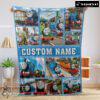 Pretty Cartoon Thomas And Friends Blanket Fleece Customized Blanket